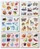 YaYplay 6 In 1 Wooden Educational Puzzles Fruits, Vegetables, Animals, Ocean Animals, Vehicles Shapes Set Of 6  58 Pieces