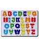 YaY Play Wooden Capital Letter Learning Knob and Peg Board 26 Pieces