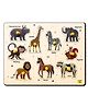 YaY Play Animals Wooden Knob and Peg Puzzle