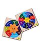 YaY Play Month & Week Day Knob and Pegboard Wooden Shape Sorter Puzzles for 2+ Years 21 pcs