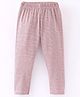 Fido Cotton Jersey Full Length Legging Striped - Pink