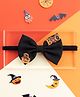 Knotty Ribbons Halloween Theme Bow & Pumpkin Embellished Headband - Black
