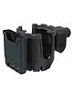 Safe-O-Kid Stroller Cup Holder with Phone Holder,360 Degree Bottle Holder-Black