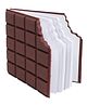 Paper Moon Scented Chocolate Shaped Notebook Diary Brown - 80 Pages