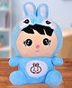 Besties Soft Bunny Plush Toy Blue - Height 30 cm