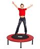 Hop N Play 36 inch Compact Mini Indoor & Outdoor Jumping Trampoline for Kids - Red & Black