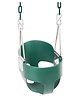 Hop N Play Flexible Baby Full High Back Bucket Swing seat With 1.5 Mtr Plastic Coated Chain & Carabiners - Green