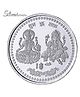 Silverium 99% BIS Hallmarked Laxmiji Ganeshji 10 g coin