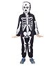 Kaku Fancy Dress Halloween Theme  Scary Skeleton Costume  Jumpsuit - Black