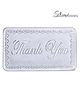 Silverium 99% BIS Hallmarked Silver Thank You 5 g bar - Silver