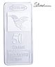 Silverium 99% BIS Hallmarked 50 grams Silver Bar - Silver