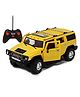 Fiddlerz Remote Control Car 1:16 Scale Rechargeable RC Car with Opening Doors Glowing Headlights (Yellow)