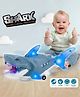 Fiddlerz Musical Shark Toy with Light and Music Animal Simulation Model Bump and Go Action Toy for Kids - Grey