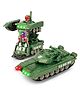 Fiddlerz Army Tank Toy Automatic 2 in 1 Deforming Tank with Light Music Sound and Bump N Go Function Green