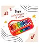 BitFeex 2 in 1 Piano Xylophone Musical Learning Instrument with 8 Key Scales Toy - Red