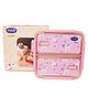 YOUP Stainless Steel Pink Color Unicorn Theme Kids  Bento Lunch Box With 2 Compartments PLUTO-1100 ml