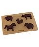 B4BRAIN Wooden Animals puzzles for babies 1-2 years for brain development