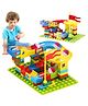 Fiddlerz Building Blocks Funnel Track 66 Pieces Slide Block Marble Race - Multicolor