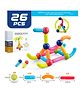 Fiddlerz Magnetic Sticks Toys for Kids 26 Pieces Building Blocks Educational Stem Magnet Stick with Balls Game Set