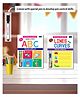 BookFord Publications Write & Clean Reusable Book Set of 2 Books Alphabet Capital Letters and Lines & Curves - English