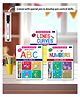 BookFord Publications Write & Clean Reusable Book Set of 3 Alphabet Capital Letters Numbers and Lines & Curves - English
