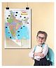 INDIA MAP MY FIRST POLITICAL AND PHYSICAL EDUCATIONAL WALL CHART FOR KIDS BOTH SIDE LAMINATED