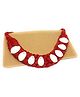 SKD Shell Work Detailed Choker Necklace - Red