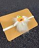 SKD Halloween Theme Pumpkin Detailed Fur Headband - White