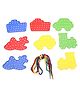 Little Fingers Vehicles N Threads 12 Pieces - Multicolour