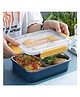 AKN TOYS Compartment Leak Proof BPA Free Stainless Steel Lunch Box with Spoon (Color May Vary)