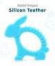 Rabbit Shaped Silicon Teether - Blue