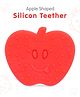 Apple Shaped Silicon Teether - Red