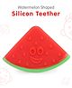 Watermelon Shaped Silicon Teether - Red