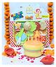 Paper Moon Burger Theme Diwali Gift Set Combo for Kids with 2pc Water Sensor Smokeless Diya - Multicolor