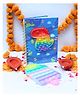 Paper Moon Popit Theme Diwali Gift Set Combo for Kids with 2pc Water Sensor Smokeless Diya - Multicolor (Design May Vary)