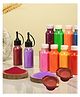 Paper Moon Rangoli Making Diwali Gift Set Combo for Kids with 2pc Water Sensor Smokeless Diya - Multicolor