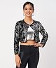 Lil' Drama Barbie Featuring Full Sleeves Seamless Sequin Embellished Shrug - Black