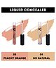 KINDED Creamy Matte Liquid Concealer Full Coverage Colour Corrector Peachy Orange & Go Natural Pack of 2 - 6 ml Each
