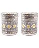 Usha Shriram Stainless Steel Crafted Storage Box Pack of 2 - Silver