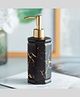 USHA SHRIRAM 350ml Soap Dispenser Bottle (Black) | Ceramic Soap & Lotion Dispenser Set | Kitchen Dish Soap Pump Dispenser Set | Hand Shower Washing Soap Dispenser