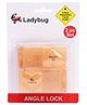 Ladybug Angle Lock Brown - Pack Of 2