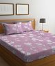 Klotthe Multicolor Floral 300 TC Cotton Blend Double Bedsheet with 2 Pillow Covers