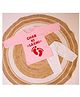 KNITROOT Diwali Laxmi Puja Theme Full Sleeves Ghar Ki Laxmi Text Printed Kurta Pyjama - Pink & White