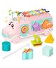 ADKD Xylophone Musical School Bus for Kids With Educational Shape Sorter Toy with 7 Blocks - Color May Vary 