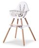 Childhome Evolu 2 Chair Natural / White 2 In 1 + Bumper