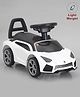 Play Nation Car Shape Manual Push Ride On With Storage - White