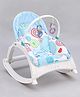 Play Nation Newborn To Toddler Portable Baby Rocker With Music Vibration & Toys - Light Blue