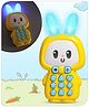 Babyhug Bunny Musical Yellow Mobile Phone| Pretend Play, Songs and Melodies|Learning Cell Phone Toy for Kids| Musical Lightening Toy For Kids| Gifting Toy| BIS Certified| 3 Years+