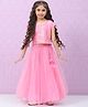 BIBA Half Sleeves Motif & Floral Swirl Printed Choli With Lehenga Set - Pink