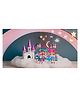 Yunicorn Max Princess Doll House with Little Doll Set 10 Pieces - Pink